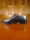 26/0198 vintage tricker's  jermyn street black apron front derby shoe uk 8.5