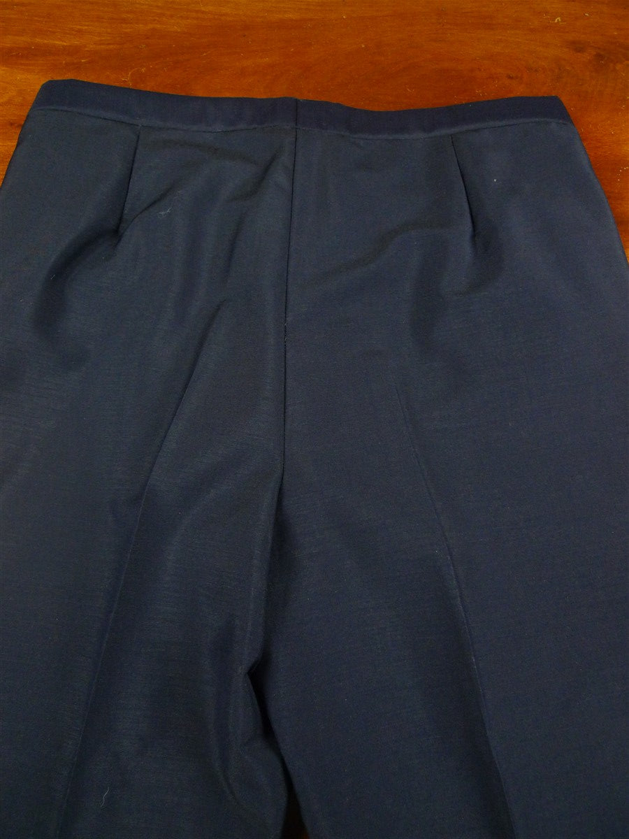 26/0208 exceptional 2017 lh napoli italian bespoke midnight blue mohair dinner suit w/ grosgrain silk facings 40 long