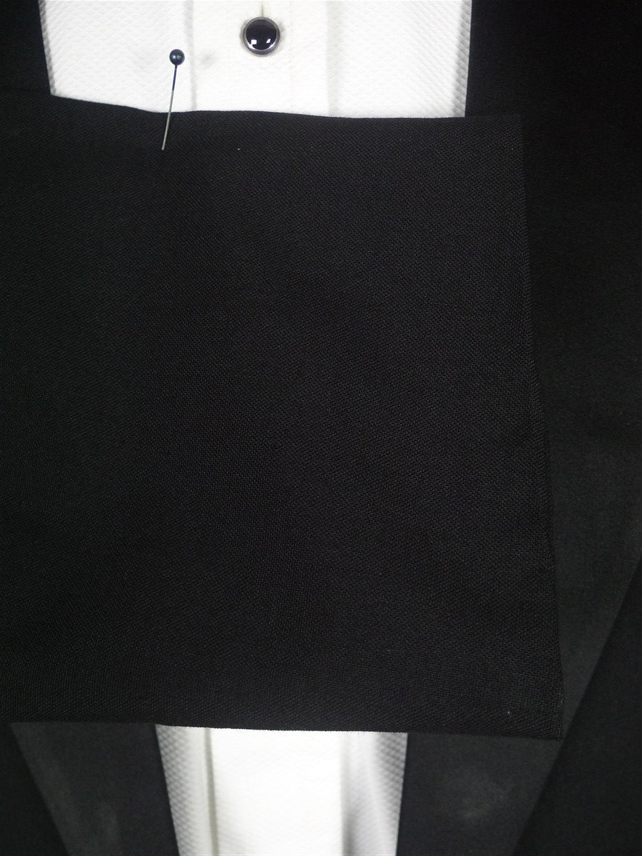 26/0209 ralph lauren black 100% wool lightweight evening tailcoat w/ satin facings 40 regular