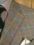 26/0206 immaculate daks london wp check tweed wool sports jacket blazer 41 regular