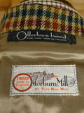 26/0199 fabulous 1950s 1960s vintage british bold gun check tweed jacket w/ beautiful detailing 43 regular