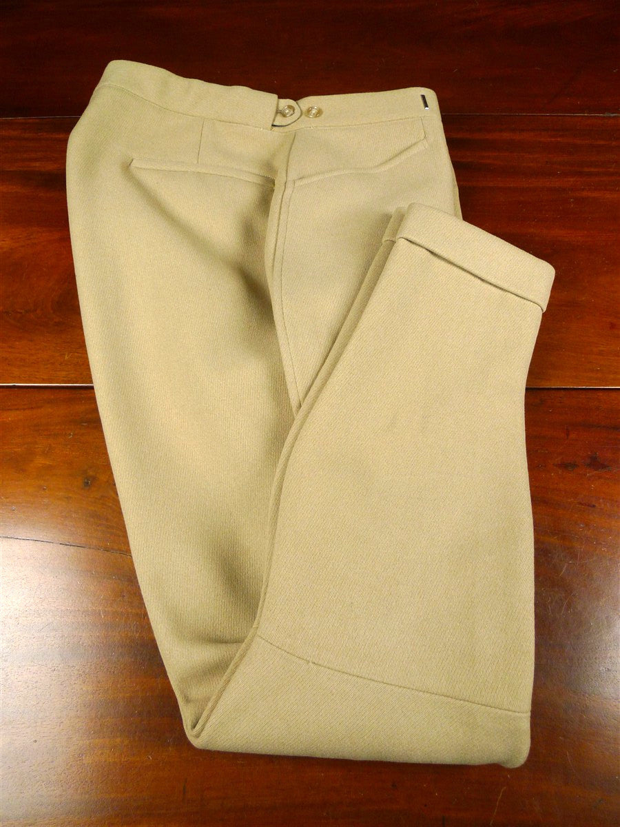 26/0220 fabulous extra-heavyweight immaculate beige cavalry twill riding trouser jodhpurs 34