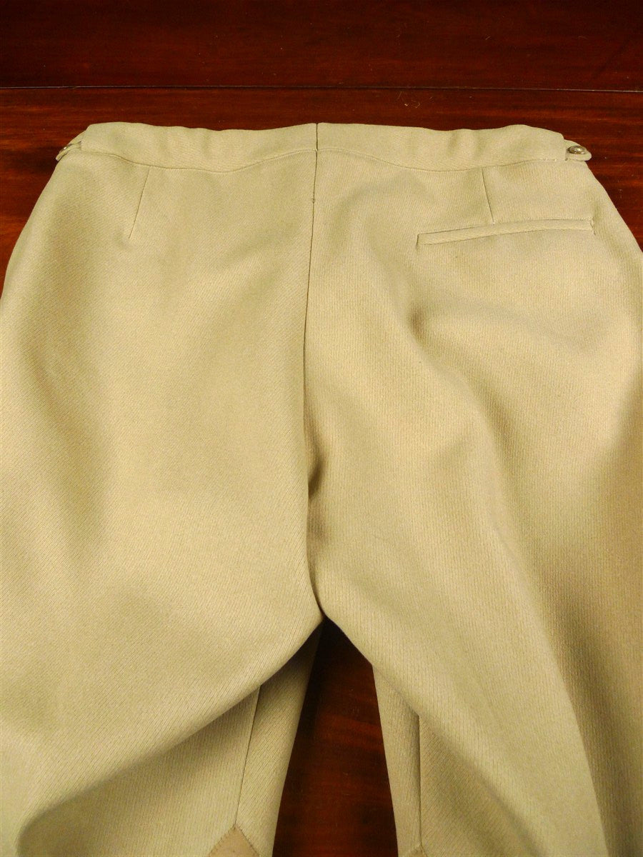 26/0220 fabulous extra-heavyweight immaculate beige cavalry twill riding trouser jodhpurs 34