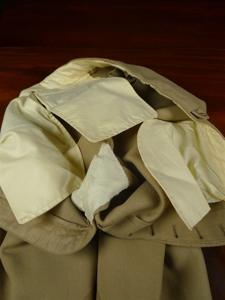 26/0220 fabulous extra-heavyweight immaculate beige cavalry twill riding trouser jodhpurs 34