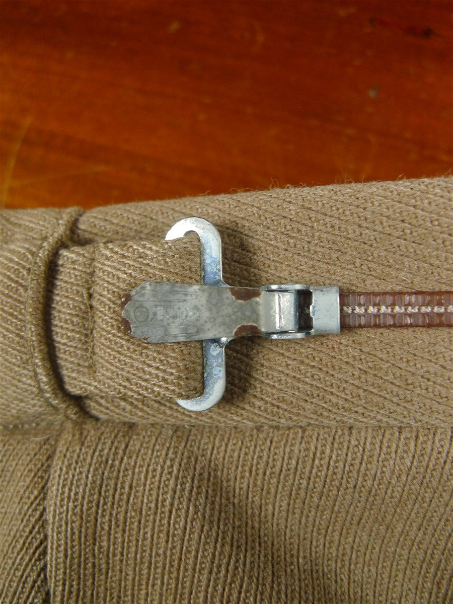 26/0222 vintage harry hall tan beige cavalry twill country trouser 36