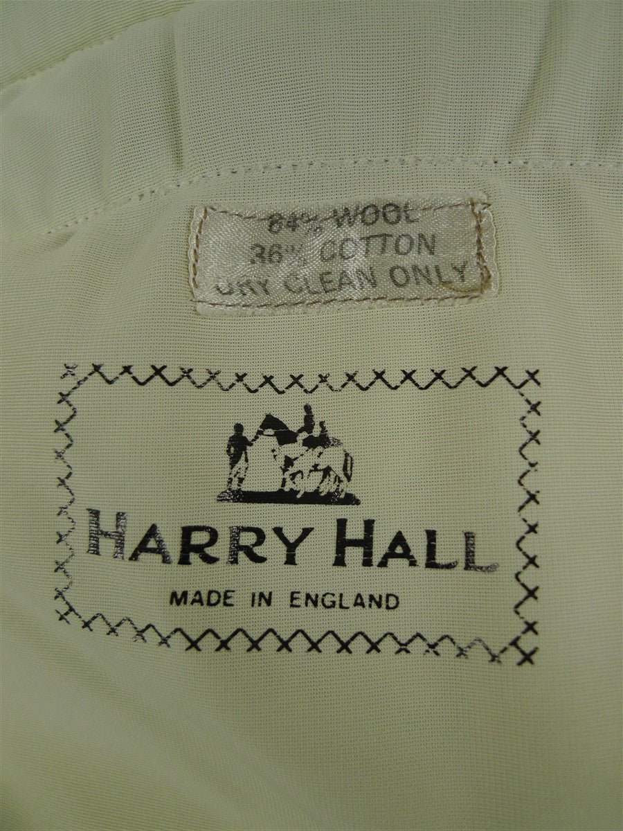 26/0222 vintage harry hall tan beige cavalry twill country trouser 36