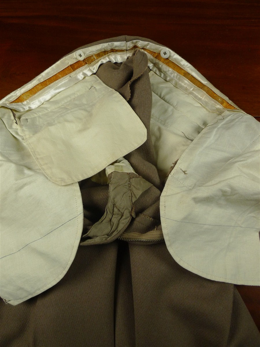 26/0229 exceptional vintage harry hall extra-heavyweight fawn brown cavalry twill country suit 41 regular