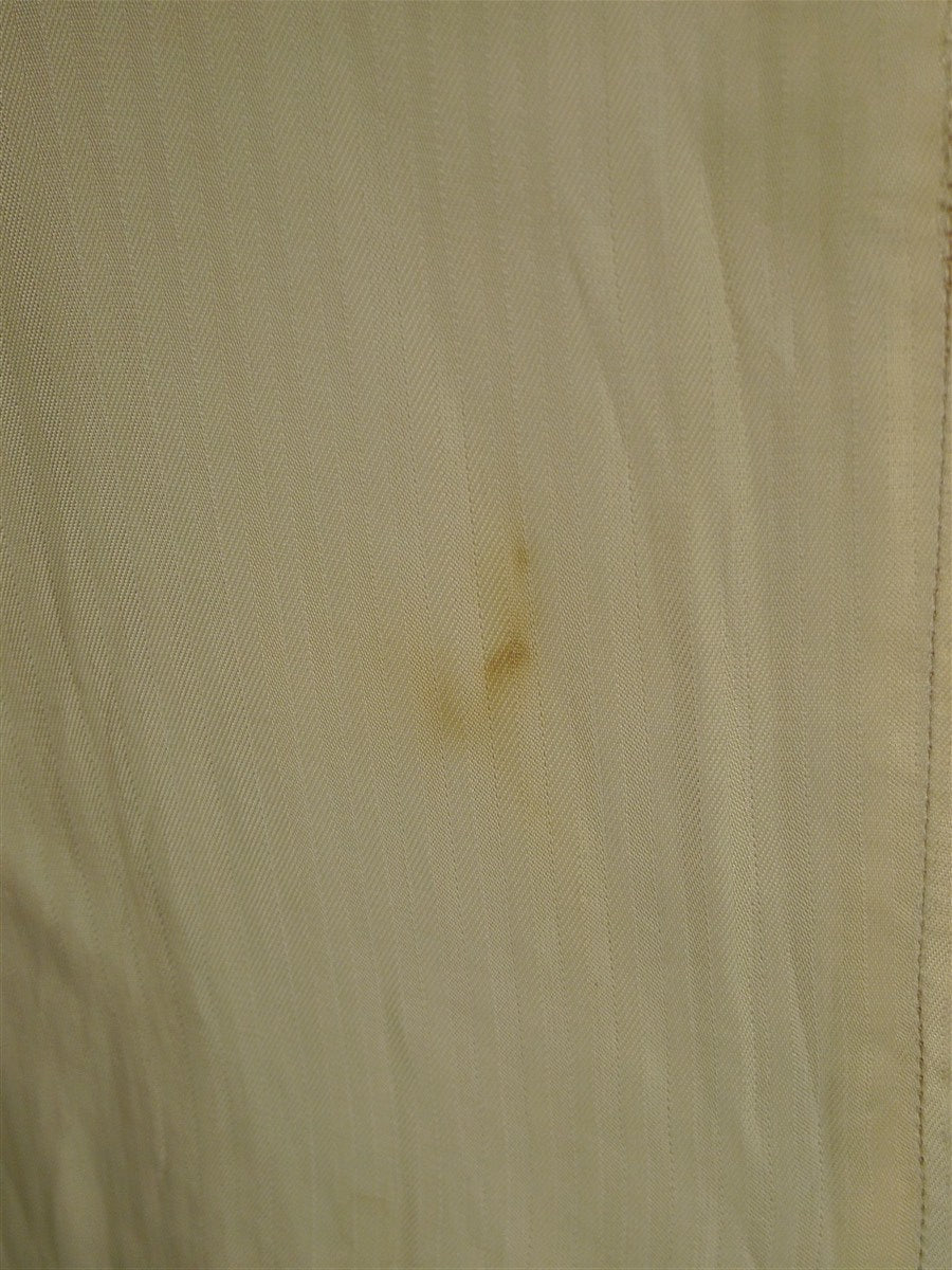 26/0228 wonderful 1940s 1950s vintage harry hall cream / brown tattersall check wool country waistcoat 40