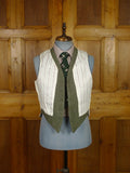 26/0234 superb extra-heavyweight bespoke green twill tweed 3-piece country suit w/ ghillie collar 42 short