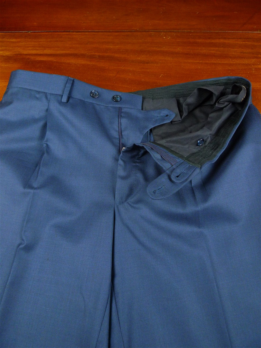 26/0231 immaculate 2019 italian bespoke teal blue super 150s luxury wool 3-piece suit 42 short to regular