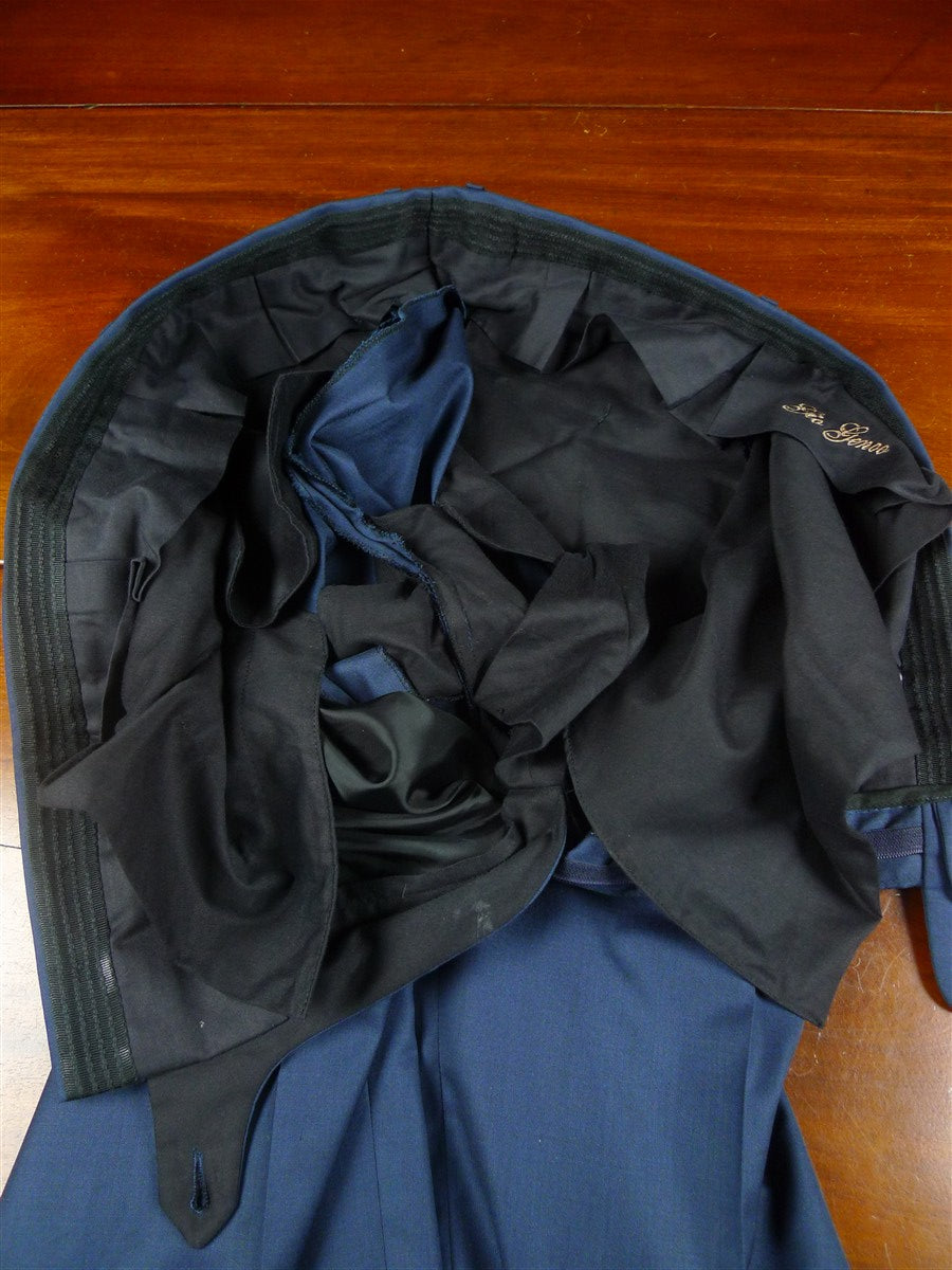 26/0231 immaculate 2019 italian bespoke teal blue super 150s luxury wool 3-piece suit 42 short to regular