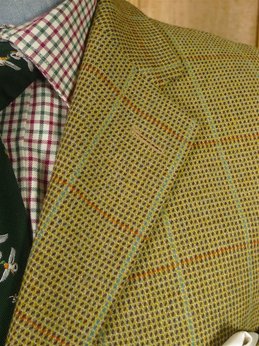 26/0247 immaculate bladen original brown wp check tweeed jacket 43 long