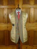 26/0245 immaculate daks signature brown gun check tweed sports jacket blazer w/ suede trims & ghillie collar 40 regular