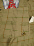 26/0246 immaculate lambourne fawn wp check heavyweight cavalry twill country jacket 38-39 short to regular