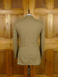 26/0241 vintage john g hardy brown wp check tweed jacket 36 regular