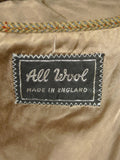 26/0241 vintage john g hardy brown wp check tweed jacket 36 regular