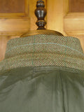 26/0250 vintage 1982 wells of mayfair savile row bespoke green wp check heavyweight tweed suit 40-41 regular