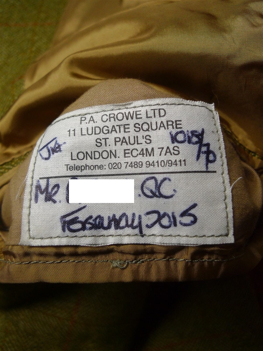 26/0252 immaculate 2015 city of london bespoke wp check tweed jacket 50 short to regular