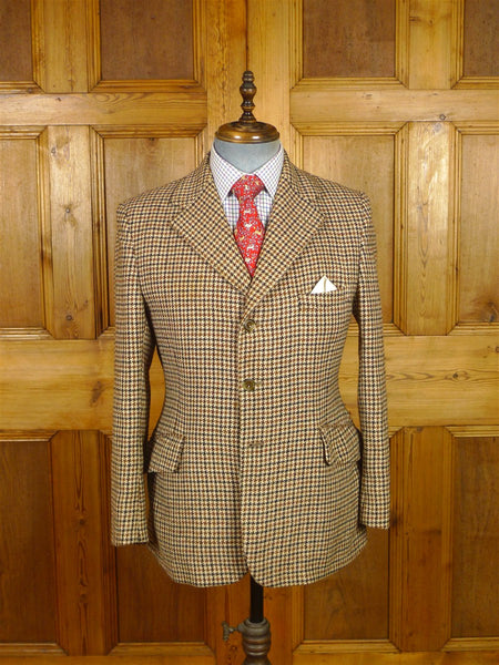 26/0254 immaculate vintage lambourne houndstooth check tweed sports jacket 39 short