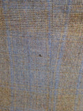 26/0257 vintage aquascutum london grey / brown check wool suit 42 regular