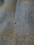 26/0257 vintage aquascutum london grey / brown check wool suit 42 regular