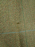 26/0258 heavyweight vintage savile row bespoke green wp check tweed trouser 33-37