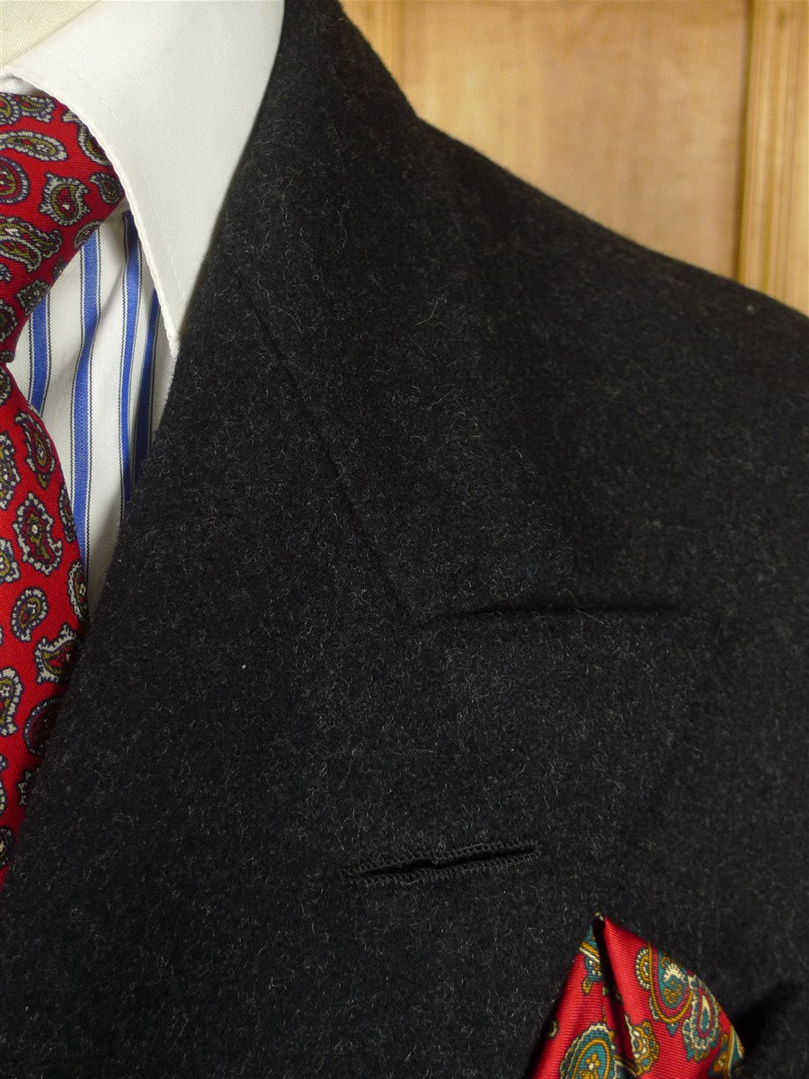 26/0262 exceptional nr immaculate 1962 vintage savile row bespoke extra-heavyweight d/b charcoal grey 'king' coat overcoat 34-36