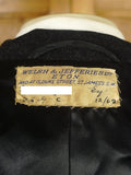 26/0262 exceptional nr immaculate 1962 vintage savile row bespoke extra-heavyweight d/b charcoal grey 'king' coat overcoat 34-36