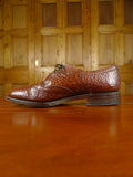26/0335 vintage loake mahogany brown buffalo leather country shoe uk 10