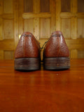 26/0335 vintage loake mahogany brown buffalo leather country shoe uk 10