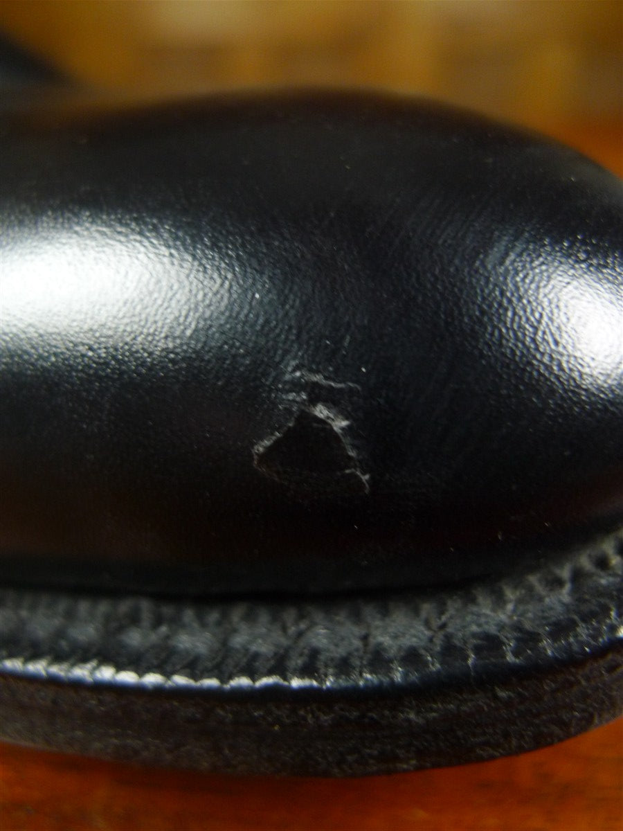 26/0302 peal & co for brooks bros black plain toe oxford shoe uk 9.5 d