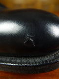 26/0302 peal & co for brooks bros black plain toe oxford shoe uk 9.5 d