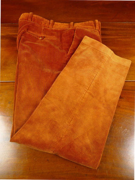 26/0277 immaculate vintage british rust corduroy country trouser 36