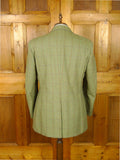 26/0271 immaculate bladen original green wp check tweed hacking jacket rrp £450 46 long