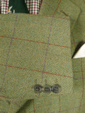 26/0271 immaculate bladen original green wp check tweed hacking jacket rrp £450 46 long