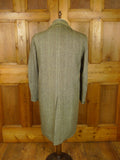 26/0272 vintage wells of mayfair savile row wp check tweed coat overcoat 40