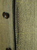 26/0272 vintage wells of mayfair savile row wp check tweed coat overcoat 40