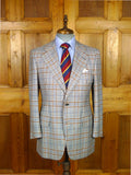 26/0285 beautiful vintage chester barrie for harrods grey bold check wool sports jacket blazer 40 regular