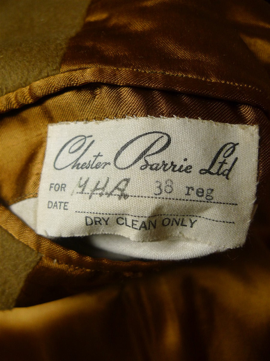 26/0289 near immaculate vintage chester barrie pure cashmere camel coat overcoat 38-39 regular