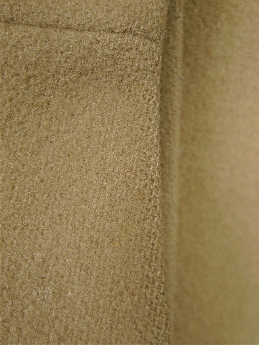 26/0295 vintage british warm style overcoat w/ leather buttons 36-38