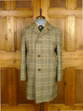 26/0290 fabulous vintage daks glen check tweed raglan coat overcoat 38-40