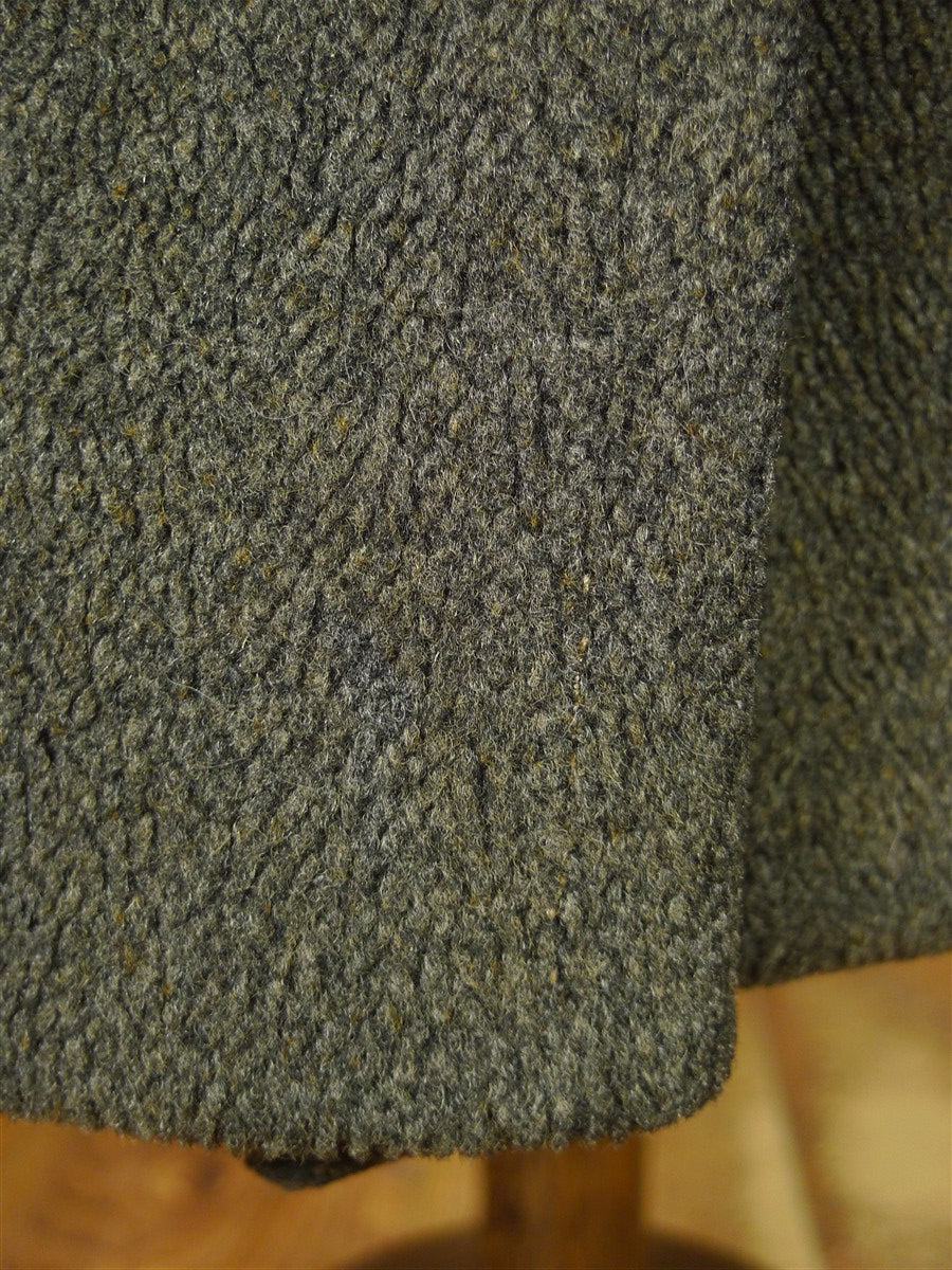 26/0294 heavyweight 1950s vintage crombie wool grey ulster coat overcoat 44-45