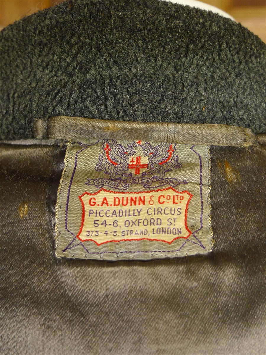 26/0294 heavyweight 1950s vintage crombie wool grey ulster coat overcoat 44-45