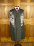 26/0294 heavyweight 1950s vintage crombie wool grey ulster coat overcoat 44-45