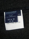 26/0288 immaculate 2009 gieves & hawkes savile row grey fine check wool blazer w/ horn buttons 44 regular
