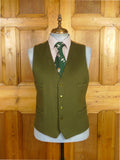 26/0297 immaculate british green doeskin wool country waistcoat 45-46 regular