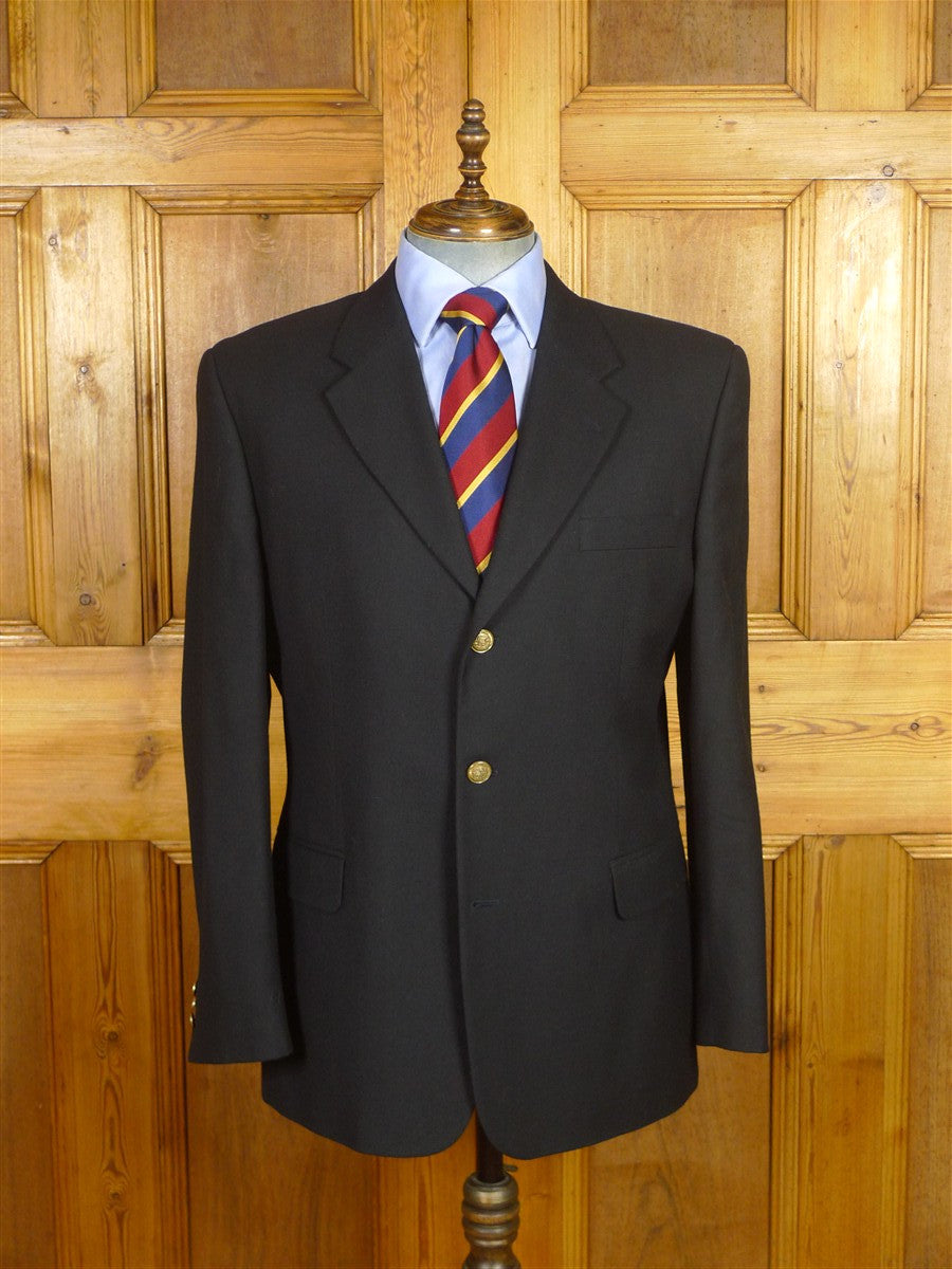 26/0296 near immaculate p&j haggart of aberfeldy black wool blazer 44 regular