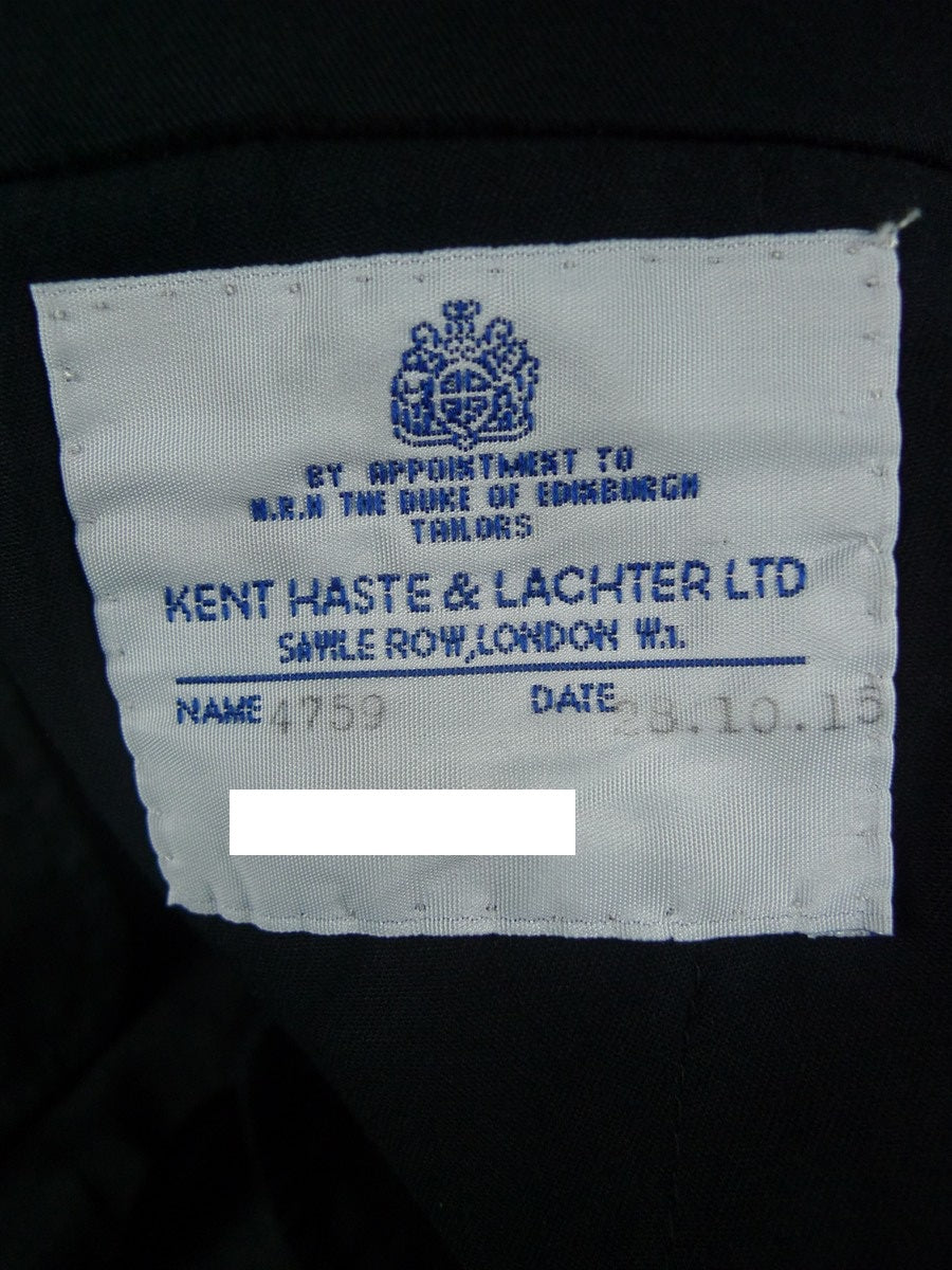 26/0320 near immaculate 2015 kent haste lachter savile row bespoke grey wool trouser 39