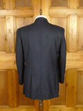 26/0321 gieves & hawkes savile row navy blue worsted blazer 45 regular