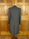 26/0319 immaculate crombie grey d/b wool overcoat coat 41-42 regular